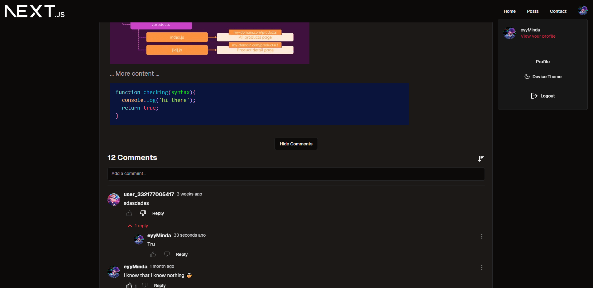NextJS Blogs (in-progress)